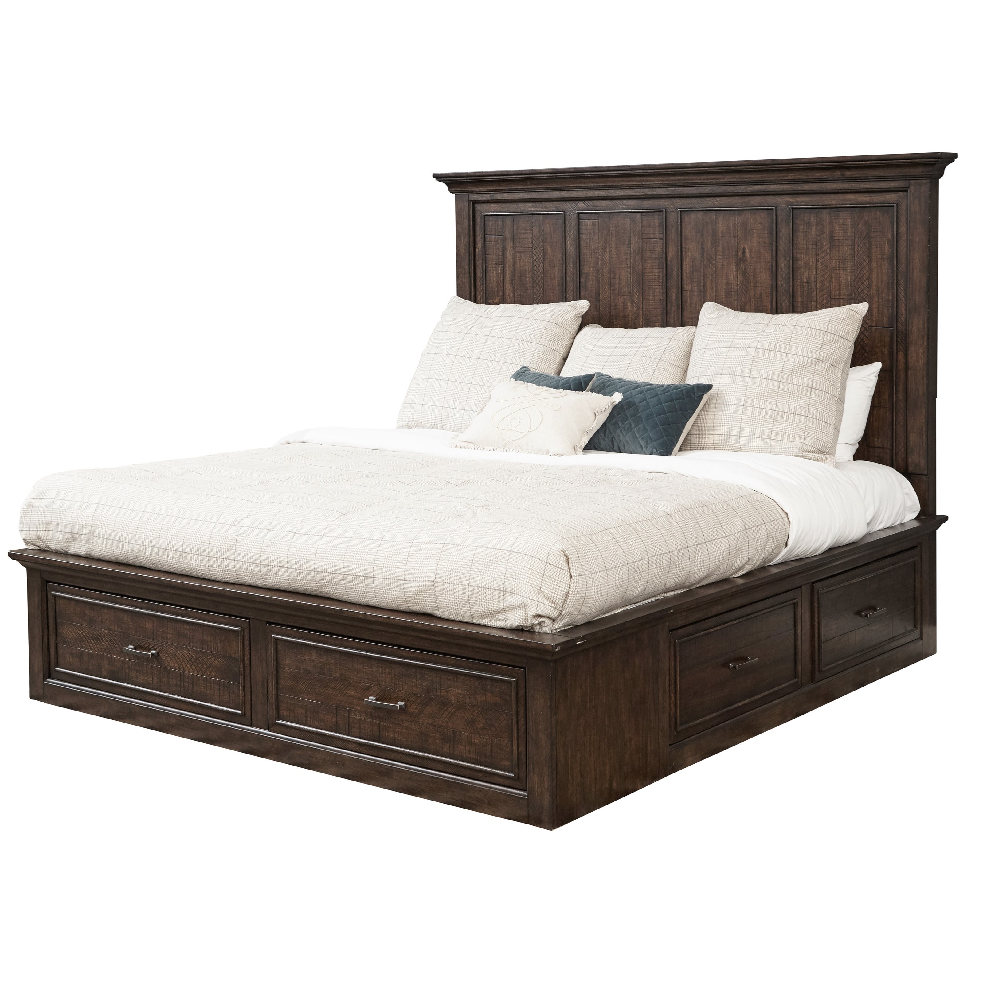 Samuel Lawrence Chatham Park Transitional King Storage Bed with 6